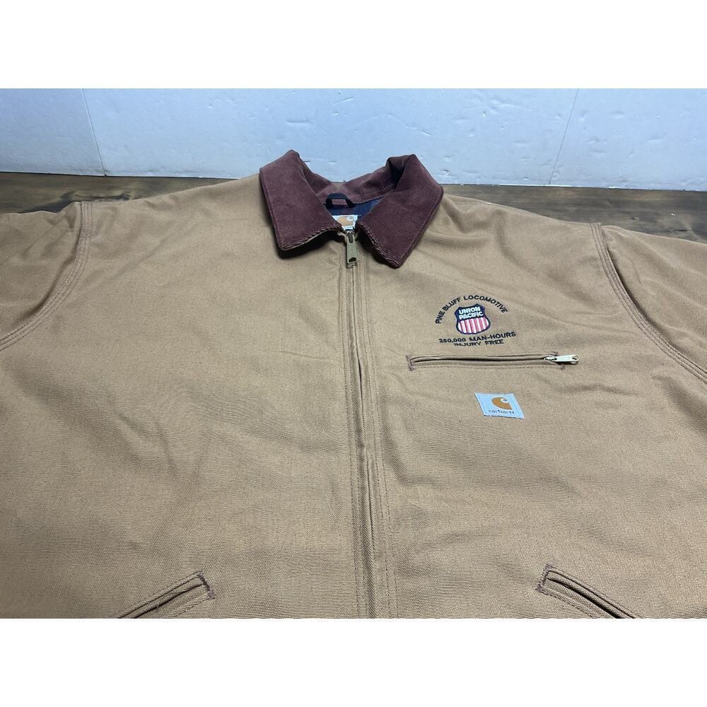 Carhartt Vintage Detroit J001 Mens Workwear Jacket Size 3XL Tall Blanket Lined - Picture 3 of 16